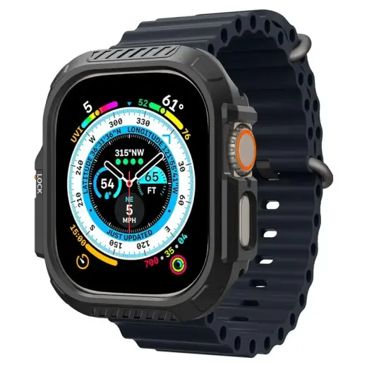 Spigen Lock Fit, black - Apple Watch Ultra 4/3/2/1 49mm