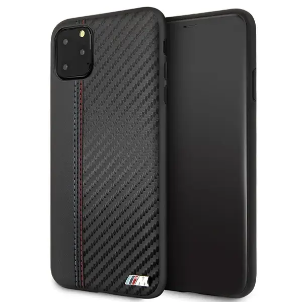 Etui hardcase BMW BMHCN65MCARBK iPhone 11 Pro Max czarny|black PU Carbon
