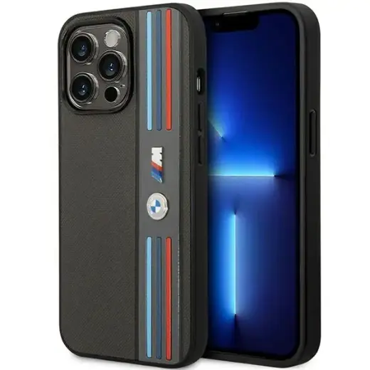 Etui BMW BMHCP14X22PPMA iPhone 14 Pro Max 6,7" szary|grey Tricolor M Collection