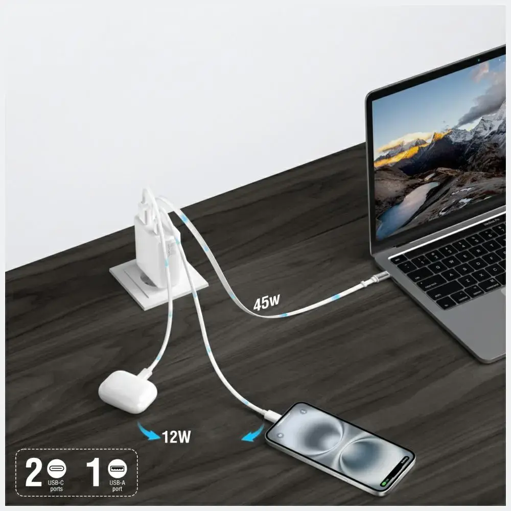 4smarts PDPlug Slim Jojo tīkla lādētājs | 65W | PD, GaN | USB-C | balts