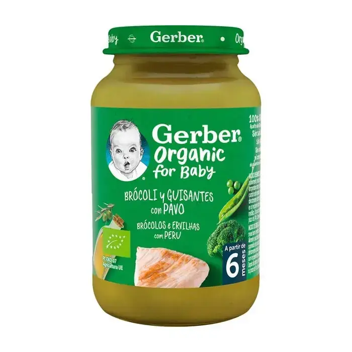 Gerber Organic Broccoli  AND  Pea Puree