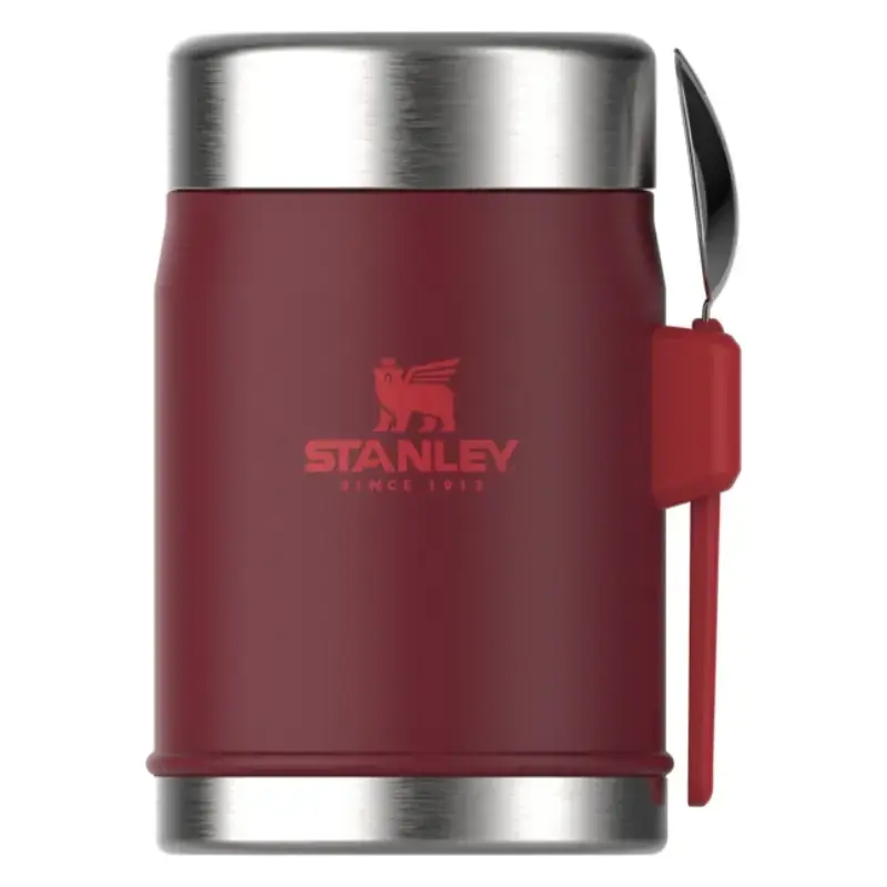 Termoss ēdienu The Legendary Food Jar + Spork 0,4L tumši sarkans