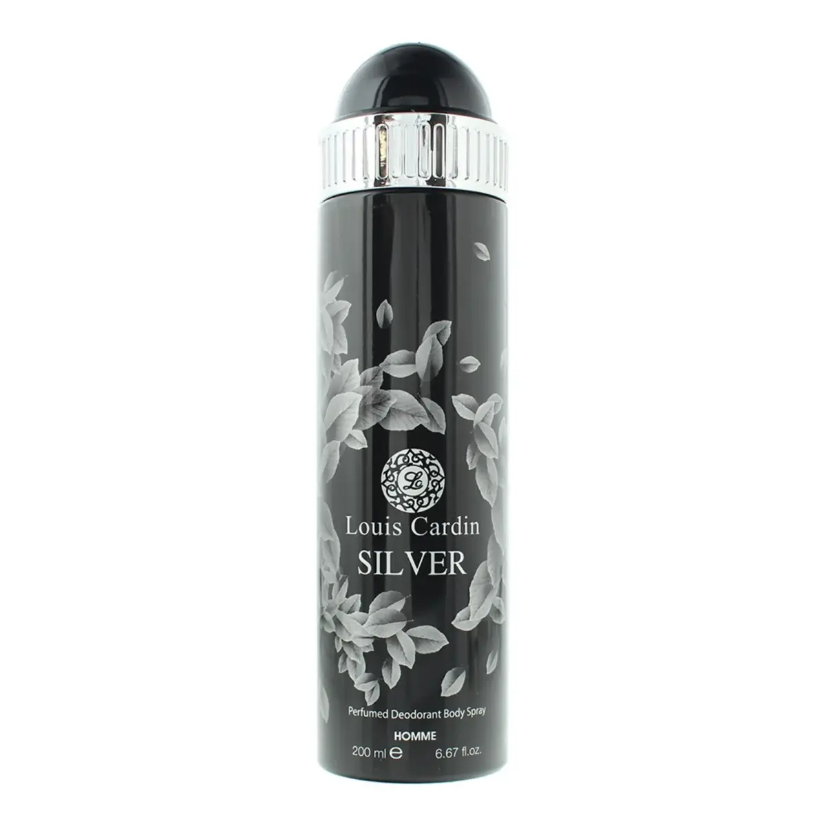 Louis Cardin, Silver, Deodorant Spray, For Men, 200 ml