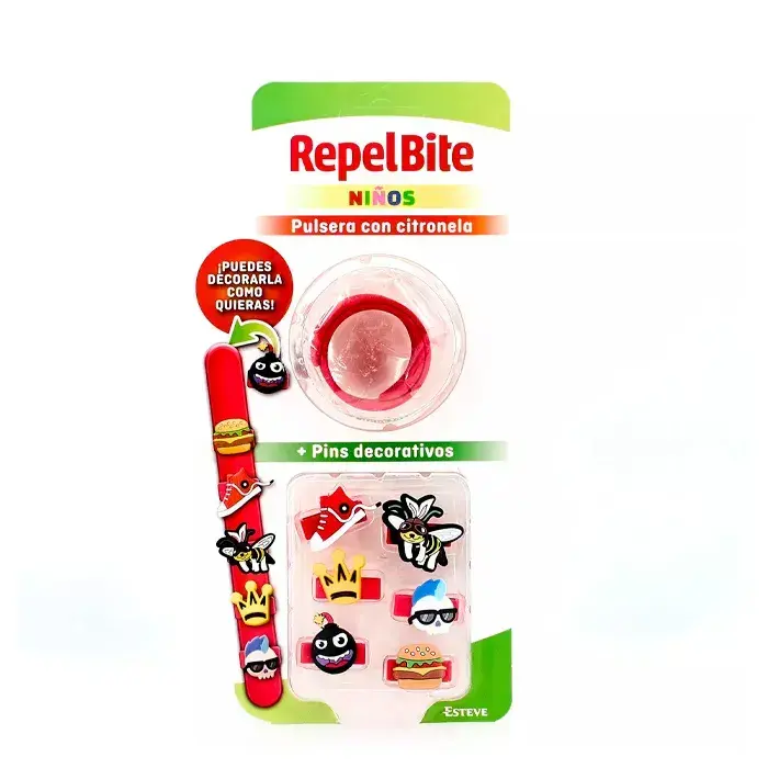 REPEL BITE Children's Bracelet + Decorative Pins