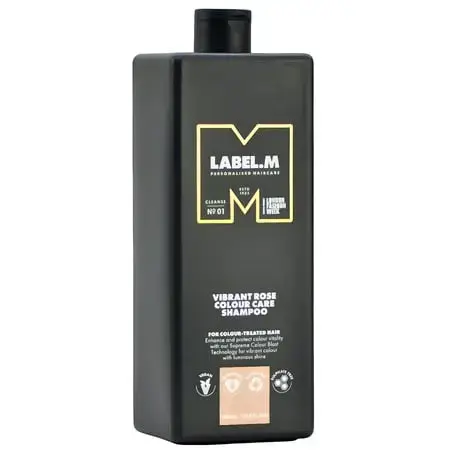 Label.m Vibrant Rose Colour Care Shampoo Moisturising Shampoo for Colour-treated or Highlighted Hair 1000 Ml