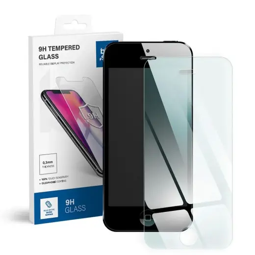 Tempered glass to iPhone 5 / 5C / 5S Blue Star