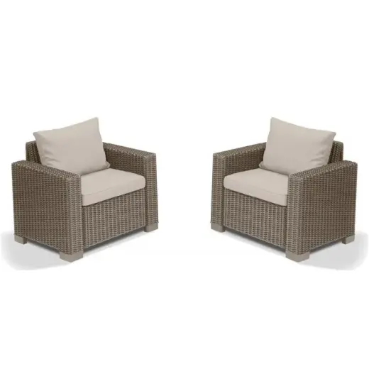 Garden chairs 2pcs. California beige