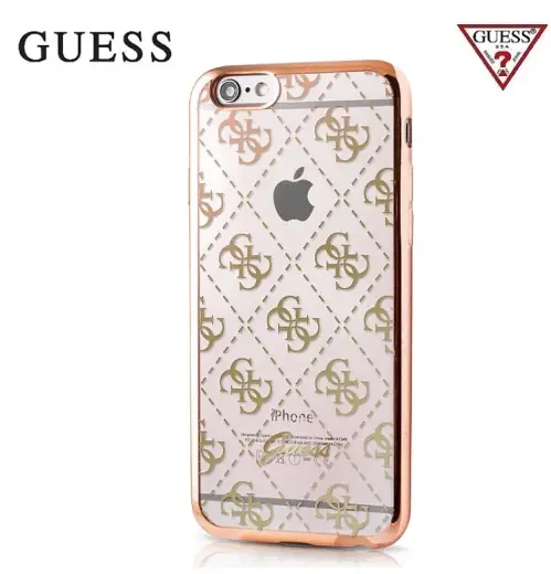 GUHCPSETR4GG Guess 4G TPU Case Gold for iPhone 5|5S|SE