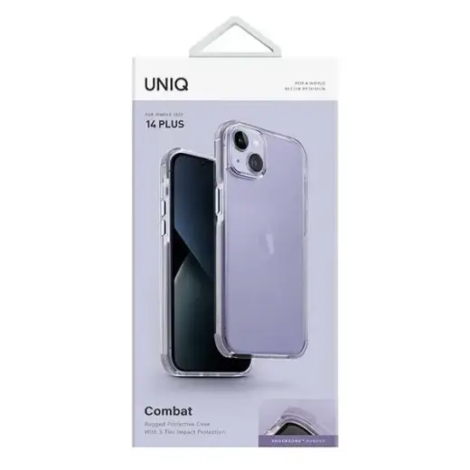 UNIQ Combat phone case for iPhone 14 Plus lilac