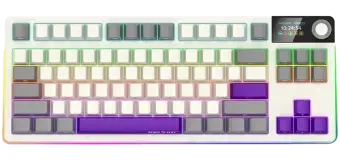 Klaviatūra Lorgar KBP70TKLW TKL Wireless White Beige