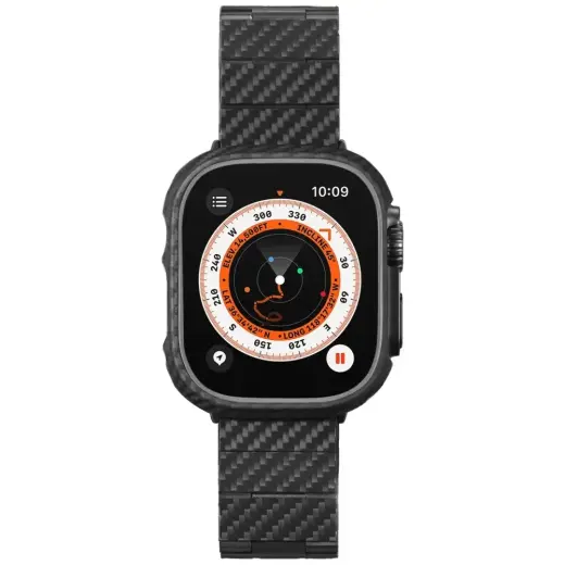 Band PITAKA Carbon Fiber Modern for Apple Watch 1|2|3|4|5|6|7|8|9|10|SE|Ultra|Ultra2 black grey Photo