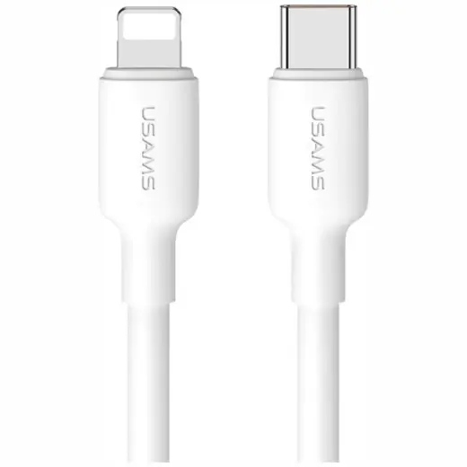 USAMS US-SJ610 U84 data transfer and charging cable | USB-C to Lightning | 20W | 1m | white