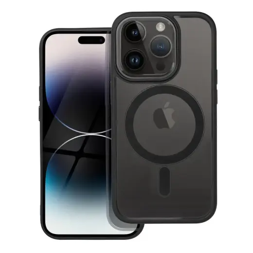 Color Edge Mag telefono dėklas su MagSafe palaikymu iPhone 14 Pro juodas