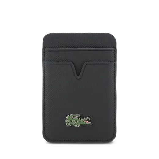 Lacoste PU Iconic Petit Pique MagSafe Wallet Navy