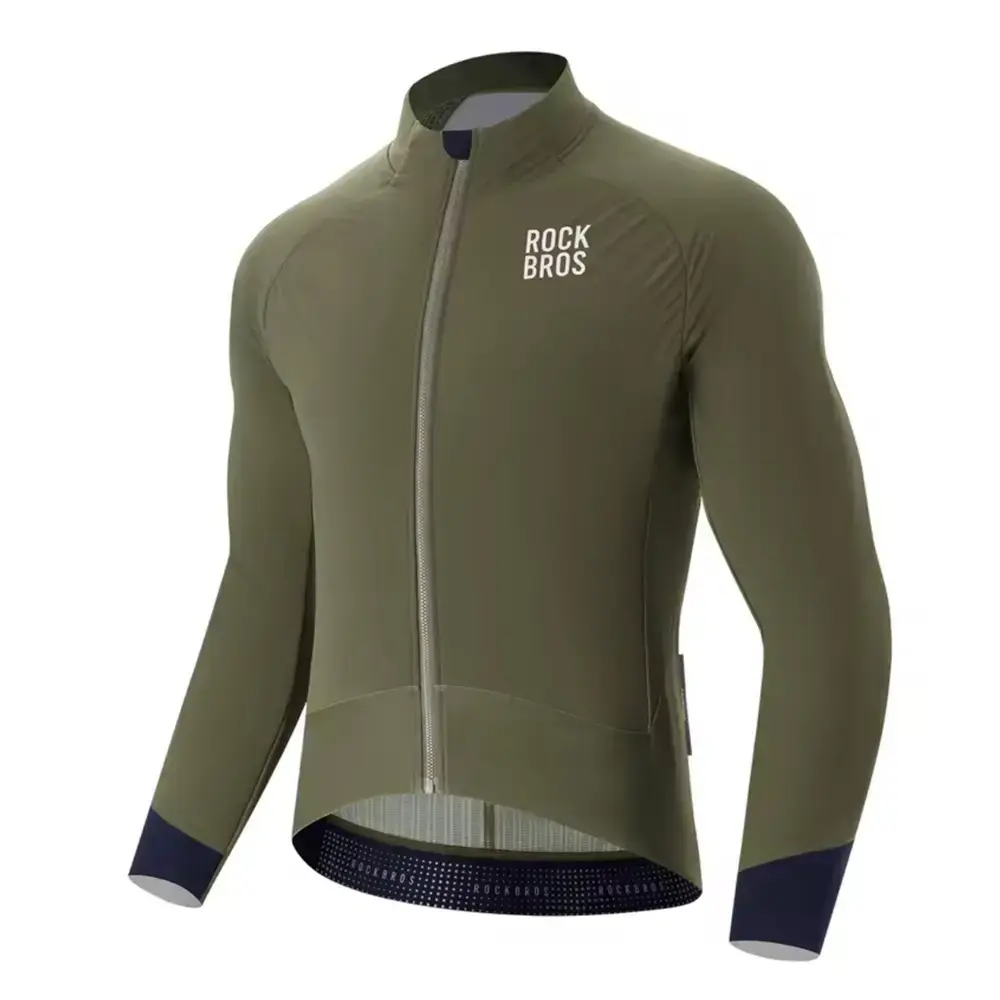 Rockbros YDWT014 Winter Fleece Double Layer Cycling Jacket Size XL - Green