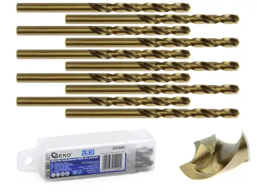 HSS spiralinis grąžtas metalui su kobaltu 4,5 mm