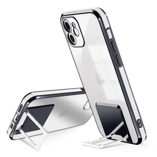 Tel Protect Kickstand Luxury phone case with stand for iPhone 11 Pro black