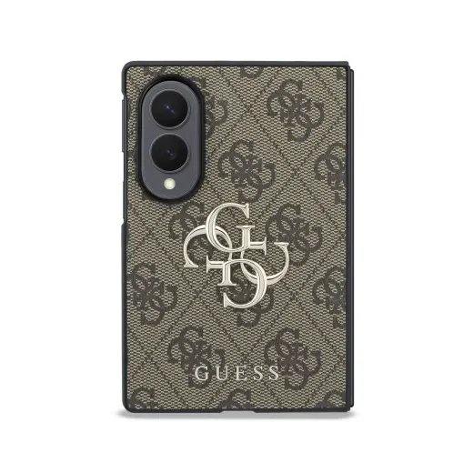 Guess 4G Metal Logo чехол для телефона Samsung Galaxy Z Fold 8 (F971) коричневый