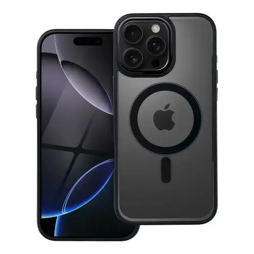 Color Edge Mag telefono dėklas su MagSafe palaikymu iPhone 16 Pro Max juodas