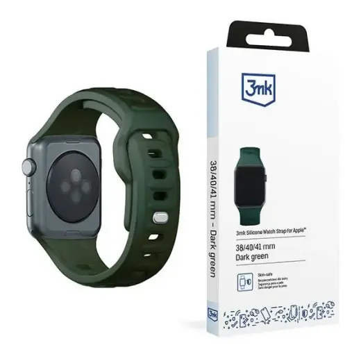 3mk Protection smartwatch strap for Apple Watch (38/40/41 mm) | Silicone | green