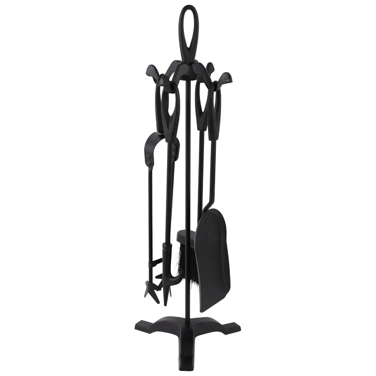 DOFLAME Fireplace accessory set 20-B, 5 tools, black
