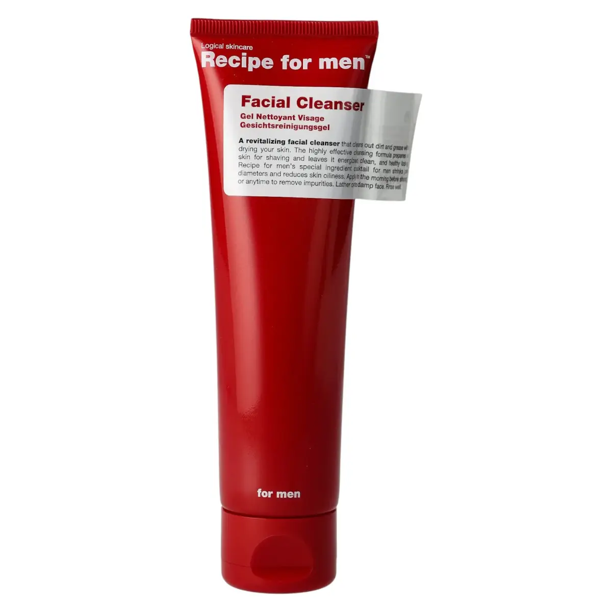 Recipe For Men, Facial Cleanser, Revitalizing, Cleansing Gel, For Face, 100 ml