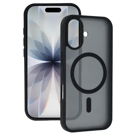 Tel Protect Aura Matte чехол с поддержкой MagSafe для телефона iPhone 17 чёрный