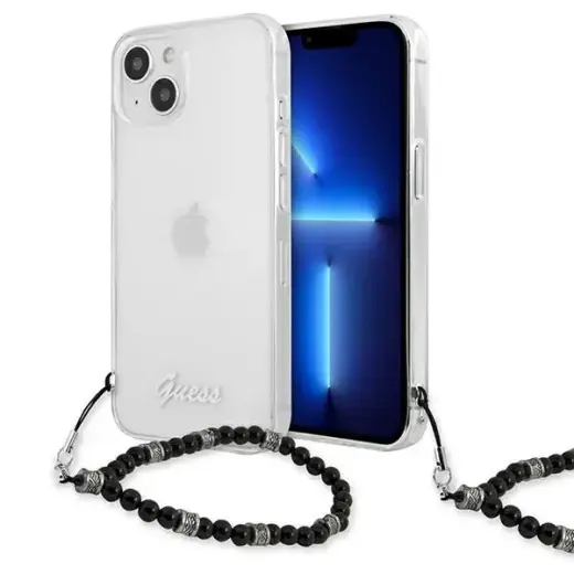Guess GUHCP13MKPSBK iPhone 13 | 14 | 15 6.1" Transparent hardcase Black Pearl