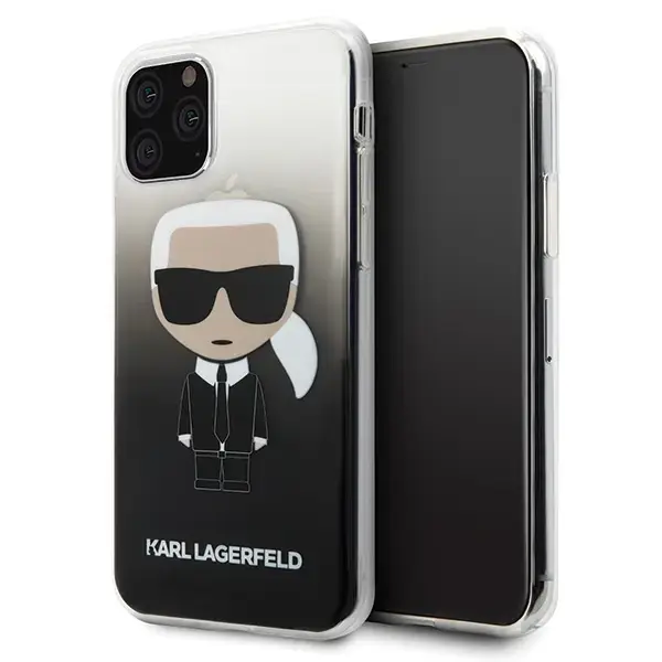 Karl Lagerfeld KLHCN58TRDFKBK iPhone 11 Pro czarny|black Gradient Ikonik Karl
