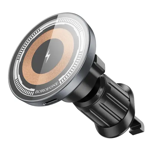 Borofone Car holder BH211 Riley magnetic with induction charging to air vent black