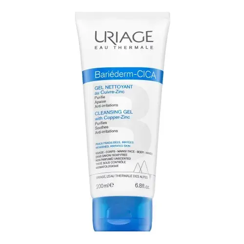 Uriage Bariederm attīrošais gēls atjaunojošais cika-krēms ar Cu-Zn 200 ml