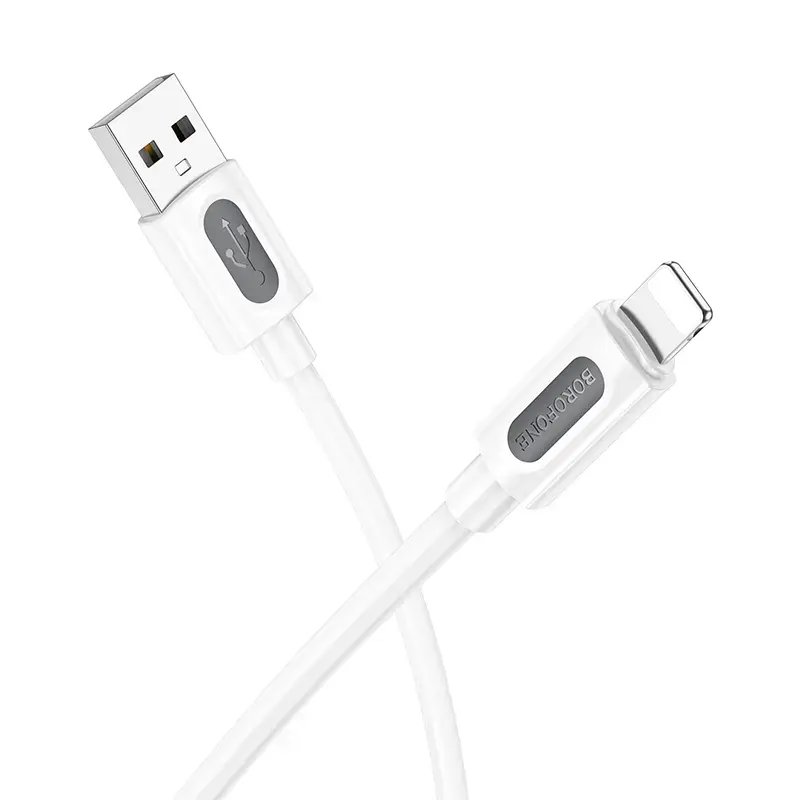 Borofone Cable BX114 Structure - USB to Lightning - 2,4A 1 metre white