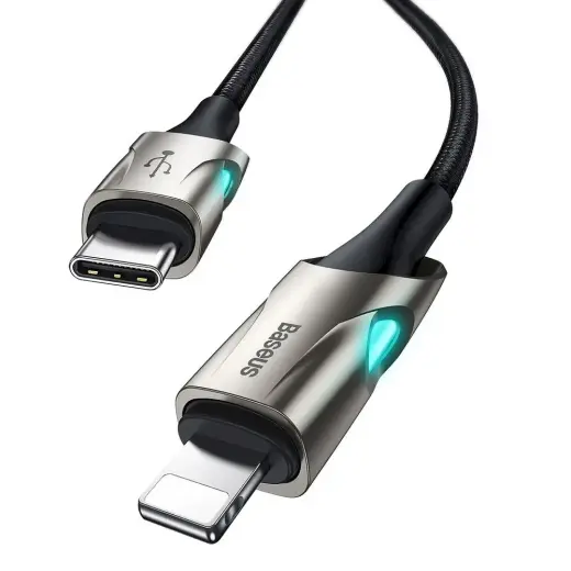 Baseus Fish Eye CATLYY-01 USB-C -> Lightning Datu un Uzlādes vads 18W | PD 2.0 | 100 cm Melns