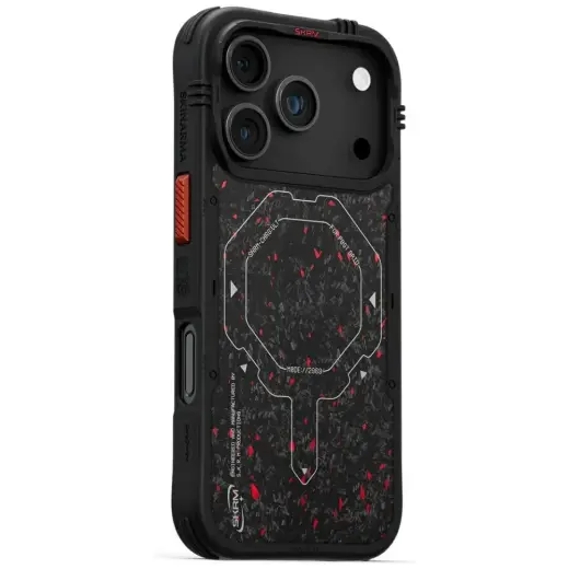 Skinarma Vektor telefono dėklas iPhone 17 Pro juodas