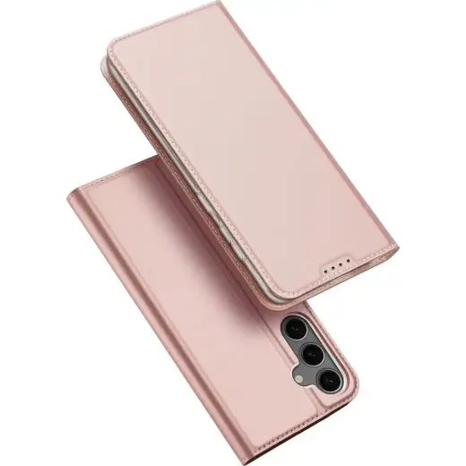 Dux Ducis Skin Pro knyginio tipo telefono dėklas Samsung Galaxy S25+ (S936) rožinis