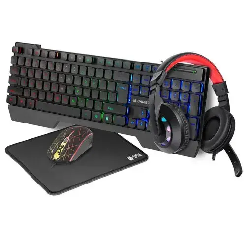 Tracer Gamezone Mamooth 4in1 Spēļu komplekts (austiņas, tastatūra ar apgaismojumu, optiskā pele un peles paliktnis)