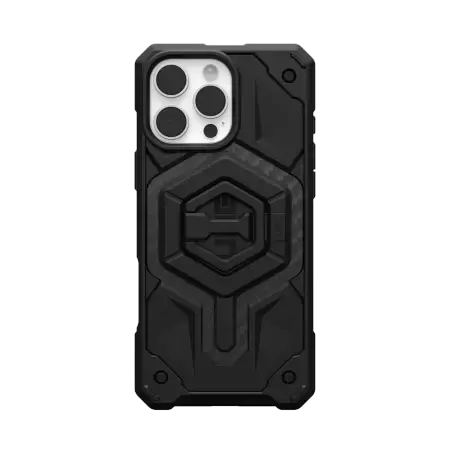 UAG Monarch Pro Magsafe Bundle Case with Magnetic Ring Stand for iPhone 16 Pro Max - Black