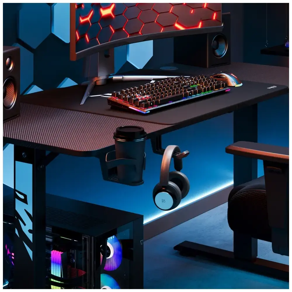 Desk with height adjustment Diablo Chairs X-TENSIO 1400 black