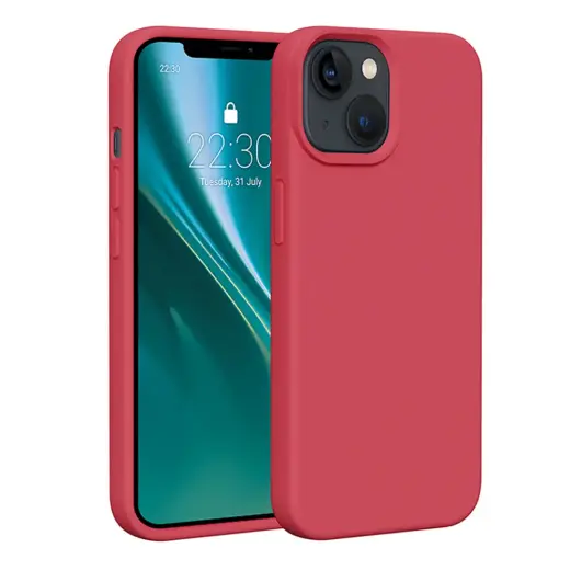 Etteri Silikona telefona maciņš iPhone 14 malinu