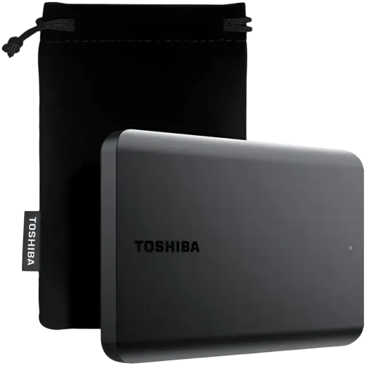 Toshiba External Hard Drive Canvio Basics Excl (2.5" 4TB, USB3.2 Gen 1, Black)