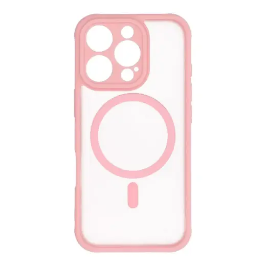 FULL MATTE MAG COVER чехол с поддержкой MagSafe для телефона iPhone 16 Pro розовый