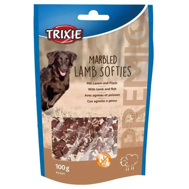 Treats for dogs - Trixie Marbled Softies with lamb and fish 100g