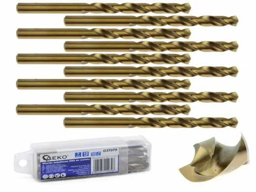 HSS spiralinis grąžtas metalui su kobaltu 7 mm