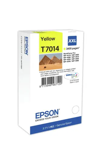 Tintes kārtridžs Epson T7014 XXL C13T70144010 dzeltens