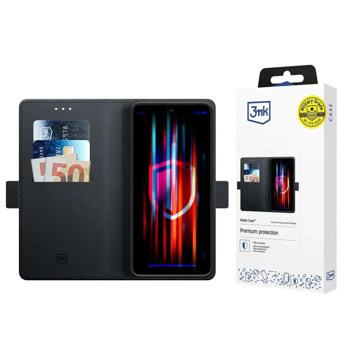 3mk Wallet Case for OnePlus 13 - Black