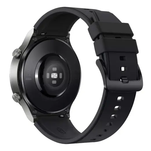 Fusion nutikella rihm Huawei Watch GT 2/3/4/2 Pro/3 Pro/4 Pro/GT 2e (46 mm) jaoks | silikoonist | must