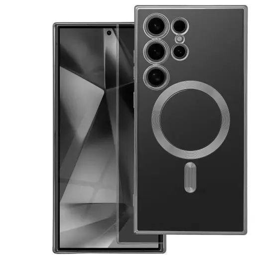 Electro Mag telefono dėklas su MagSafe palaikymu Samsung Galaxy A27 5G (A276) pilkas
