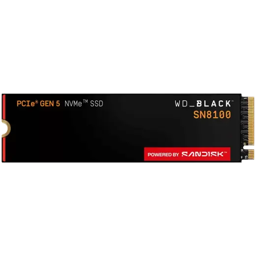 SSD  SANDISK Black SN8100 4TB M.2 2280 PCIe Gen5 x4 NVMe