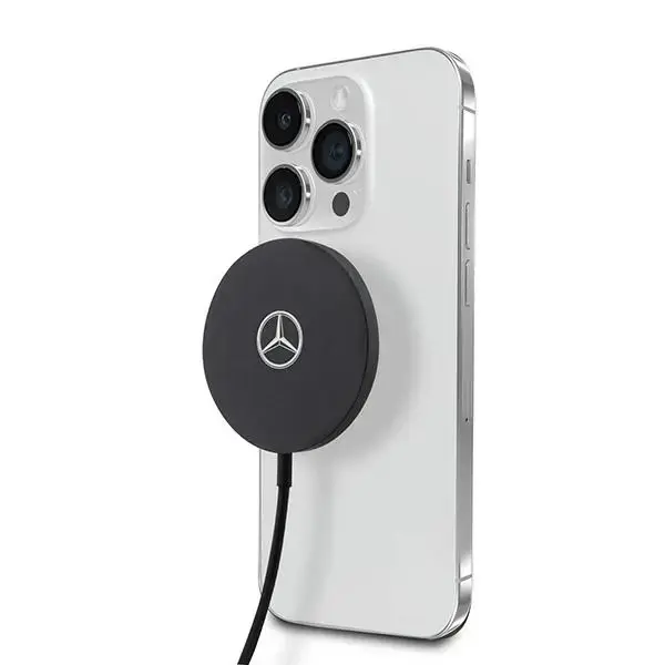 Mercedes bezvadu lādētājs | Qi | Saderīgs ar MagSafe | 15W | melns