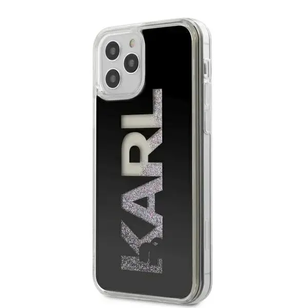 Karl Lagerfeld KLHCP12LKLMLBK iPhone 12 Pro Max 6,7" czarny|black hardcase Karl Logo Glitter